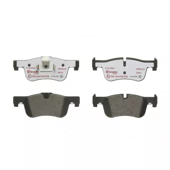 Jeu de 4 plaquettes de frein avant BREMBO P 06 078X