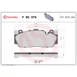 Jeu de 4 plaquettes de frein avant BREMBO P 06 079 - Visuel 2