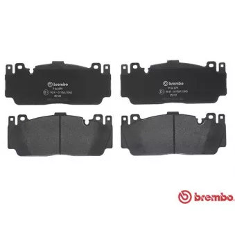 Jeu de 4 plaquettes de frein avant BREMBO