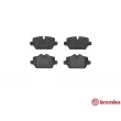 Jeu de 4 plaquettes de frein arrière BREMBO P 06 080 - Visuel 1