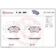Jeu de 4 plaquettes de frein avant BREMBO P 06 086 - Visuel 2