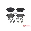 Jeu de 4 plaquettes de frein avant BREMBO P 06 086 - Visuel 1