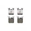 Jeu de 4 plaquettes de frein arrière BREMBO P 06 087X - Visuel 1