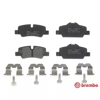 Jeu de 4 plaquettes de frein arrière BREMBO P 06 090