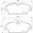 Jeu de 4 plaquettes de frein avant BREMBO P 06 091 - Visuel 2