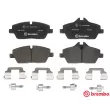 Jeu de 4 plaquettes de frein avant BREMBO P 06 091 - Visuel 1