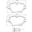 Jeu de 4 plaquettes de frein avant BREMBO P 06 093 - Visuel 2