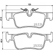 Jeu de 4 plaquettes de frein arrière BREMBO P 06 094 - Visuel 2