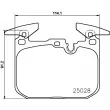 Jeu de 4 plaquettes de frein avant BREMBO P 06 096X - Visuel 2