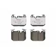 Jeu de 4 plaquettes de frein avant BREMBO P 06 096X - Visuel 1