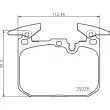 Jeu de 4 plaquettes de frein avant BREMBO P 06 098 - Visuel 2