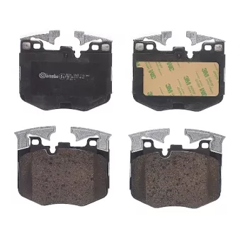 Jeu de 4 plaquettes de frein avant BREMBO P 06 099