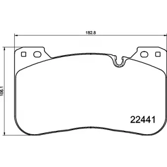 Jeu de 4 plaquettes de frein avant BREMBO P 06 100