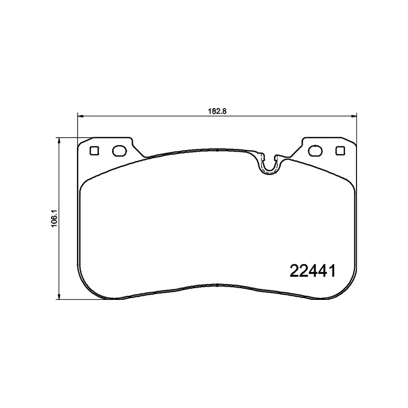 Jeu de 4 plaquettes de frein avant BREMBO P 06 100