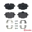 Jeu de 4 plaquettes de frein arrière BREMBO P 06 101 - Visuel 1