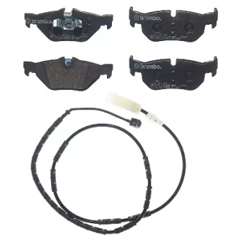 Jeu de 4 plaquettes de frein arrière BREMBO P 06 105