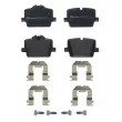 Jeu de 4 plaquettes de frein arrière BREMBO P 06 114 - Visuel 1