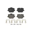 Jeu de 4 plaquettes de frein arrière BREMBO P 06 116 - Visuel 1
