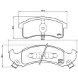 Jeu de 4 plaquettes de frein avant BREMBO P 07 002 - Visuel 2