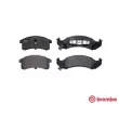 Jeu de 4 plaquettes de frein avant BREMBO P 07 002 - Visuel 1