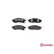 Jeu de 4 plaquettes de frein avant BREMBO P 07 003 - Visuel 1