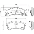 Jeu de 4 plaquettes de frein avant BREMBO P 07 004 - Visuel 2