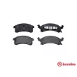 Jeu de 4 plaquettes de frein avant BREMBO P 07 004 - Visuel 1