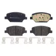 Jeu de 4 plaquettes de frein avant BREMBO P 07 007 - Visuel 1