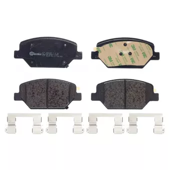 Jeu de 4 plaquettes de frein avant BREMBO P 07 007