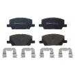 Jeu de 4 plaquettes de frein avant BREMBO P 07 012 - Visuel 1