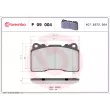 Jeu de 4 plaquettes de frein avant BREMBO P 09 004 - Visuel 2