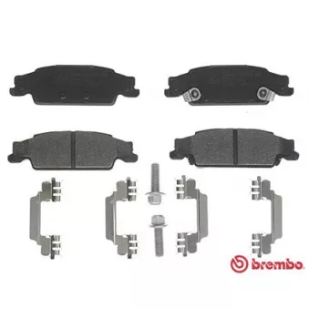 Jeu de 4 plaquettes de frein arrière BREMBO P 09 007