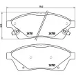 Jeu de 4 plaquettes de frein avant BREMBO P 09 010 - Visuel 2