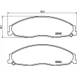 Jeu de 4 plaquettes de frein avant BREMBO P 09 011 - Visuel 2