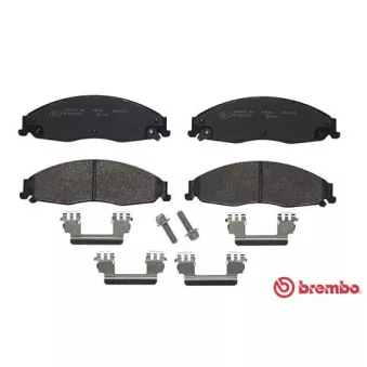 Jeu de 4 plaquettes de frein avant BREMBO P 09 011