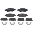 Jeu de 4 plaquettes de frein arrière BREMBO P 09 014 - Visuel 1