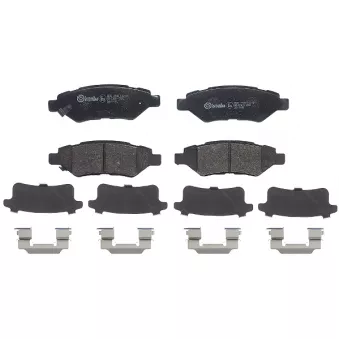Jeu de 4 plaquettes de frein arrière BREMBO P 09 014