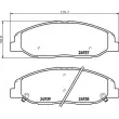Jeu de 4 plaquettes de frein avant BREMBO P 09 016 - Visuel 2