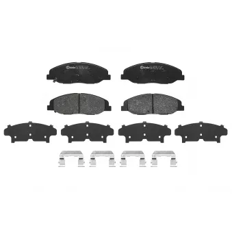 Jeu de 4 plaquettes de frein avant BREMBO P 09 016