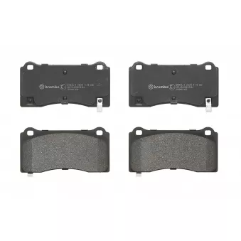 Jeu de 4 plaquettes de frein avant BREMBO P 09 028