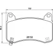 Jeu de 4 plaquettes de frein avant BREMBO P 09 029 - Visuel 2