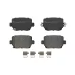 Jeu de 4 plaquettes de frein arrière BREMBO P 09 030 - Visuel 1