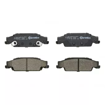 Jeu de 4 plaquettes de frein arrière BREMBO P 09 031
