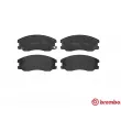 Jeu de 4 plaquettes de frein avant BREMBO P 10 003 - Visuel 1