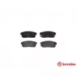 Jeu de 4 plaquettes de frein arrière BREMBO P 10 005 - Visuel 1