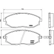 Jeu de 4 plaquettes de frein avant BREMBO P 10 007 - Visuel 2