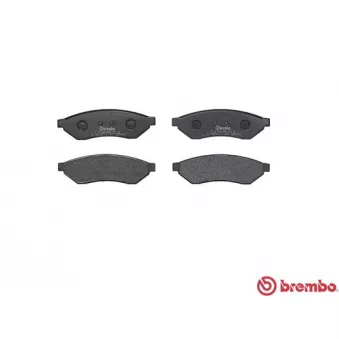 Jeu de 4 plaquettes de frein arrière BREMBO P 10 008