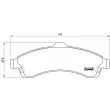 Jeu de 4 plaquettes de frein avant BREMBO P 10 009 - Visuel 2