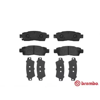 Jeu de 4 plaquettes de frein arrière BREMBO P 10 010