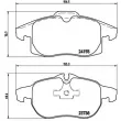 Jeu de 4 plaquettes de frein avant BREMBO P 10 011 - Visuel 2